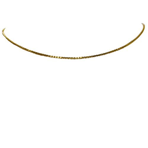 Collier Ras du Cou Or Jaune Vénitien 18K Lg40cm