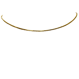 Collier Ras du Cou Or Jaune Vénitien 18K Lg40cm