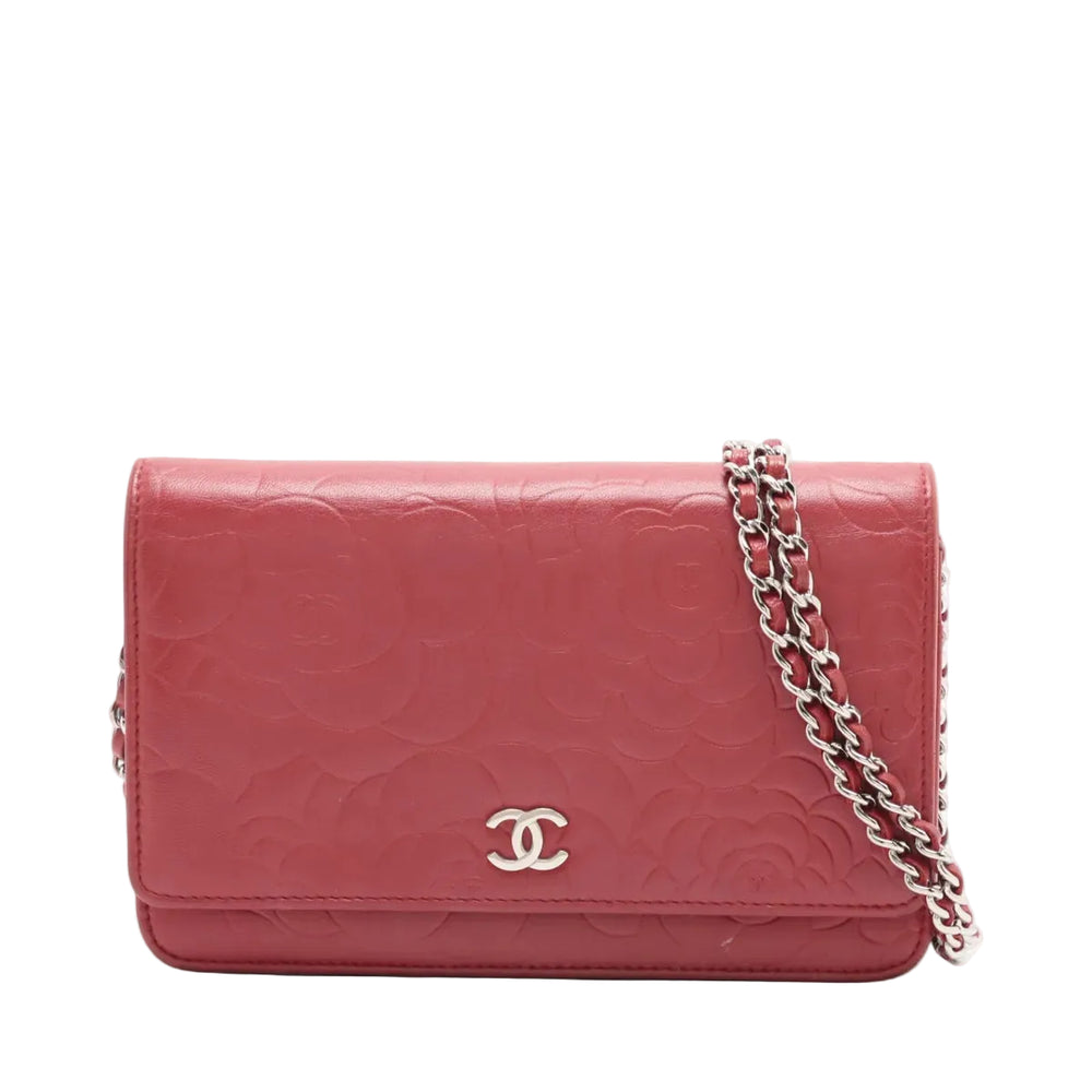 Sac bandoulière Wallet on Chain Chanel rouge
