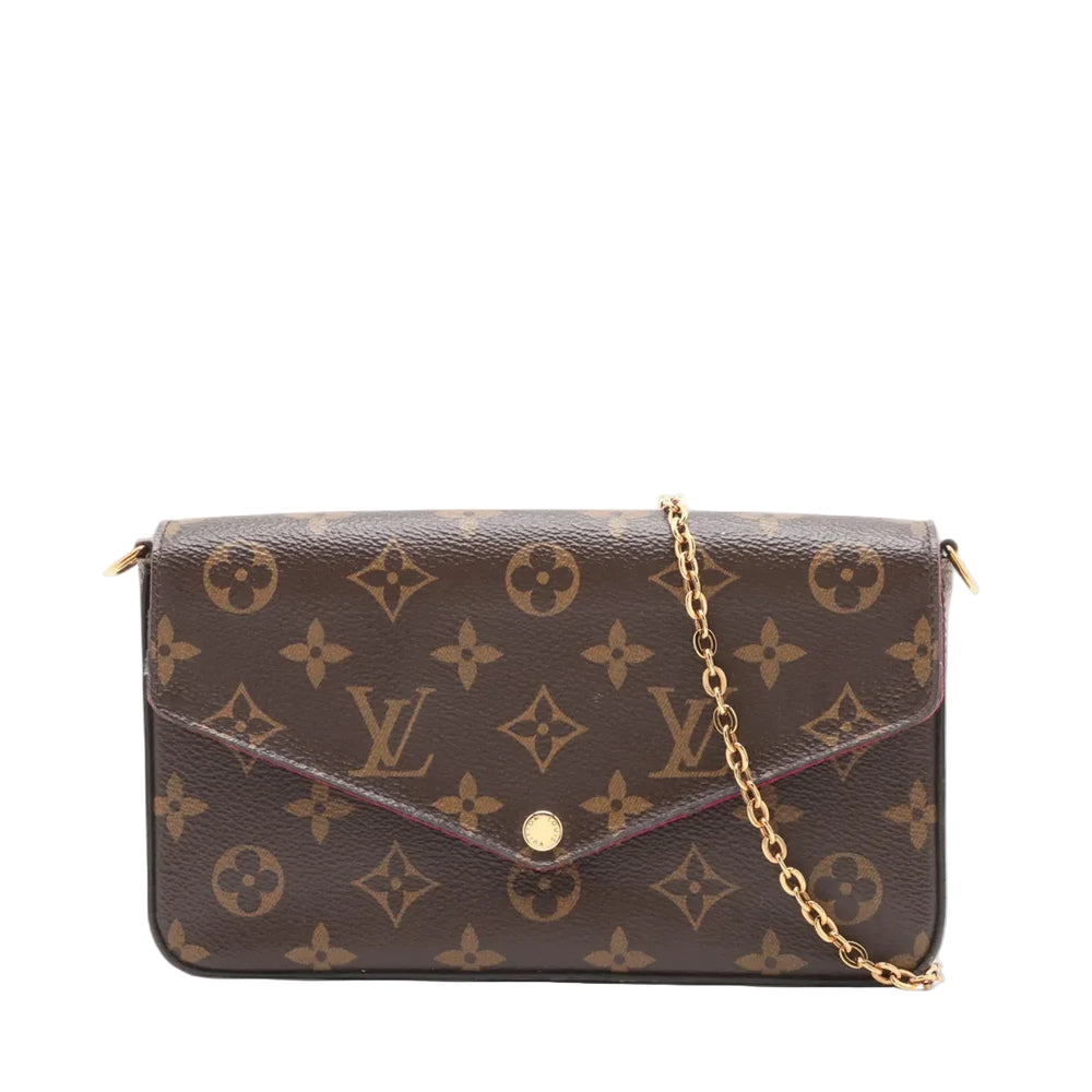 Sac à bandoulière Félicie Louis Vuitton marron
