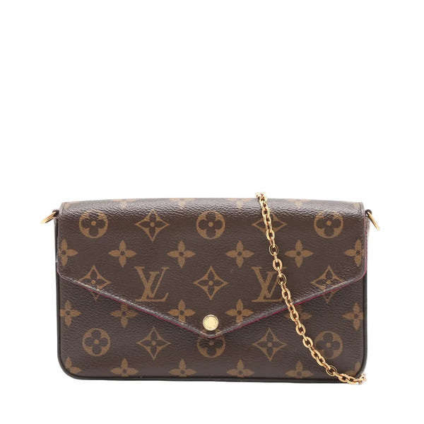 Sac à bandoulière Félicie Louis Vuitton marron