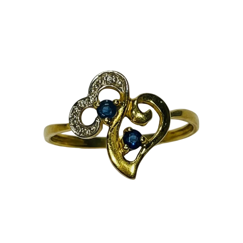 Bague en Or Jaune 18K avec Topaze