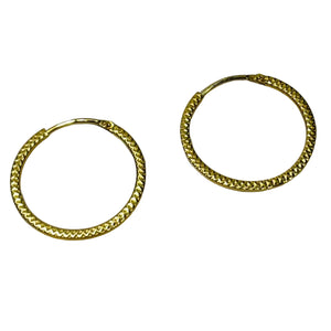 Créoles en Or Jaune 18k