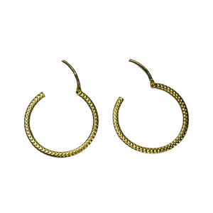 Créoles en Or Jaune 18k