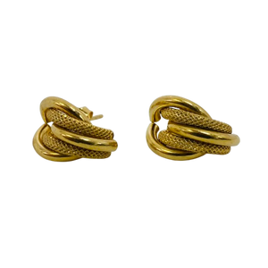Boucles d'oreilles demi créoles en or