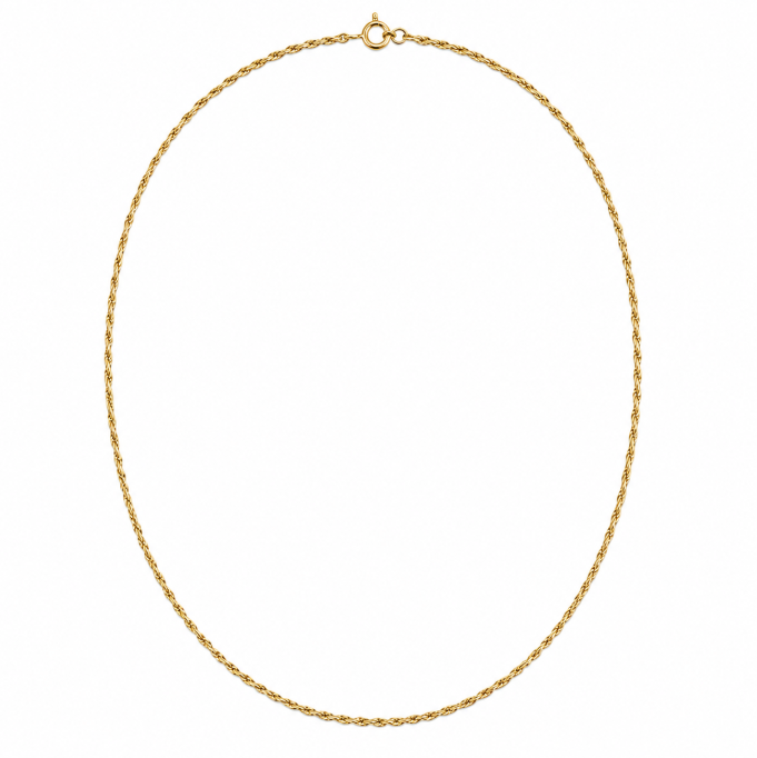 Collier Chaîne Torsadé Or Jaune 18k