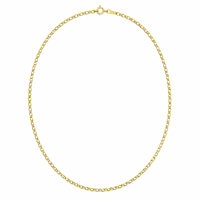 Collier Princesse Or Jaune 18K, Gourmette
