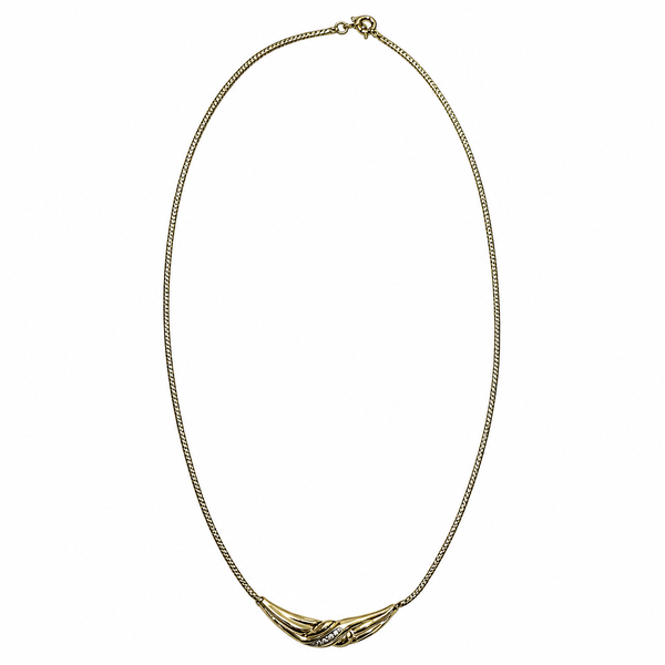 Collier Princesse Or Jaune 18K Diamants