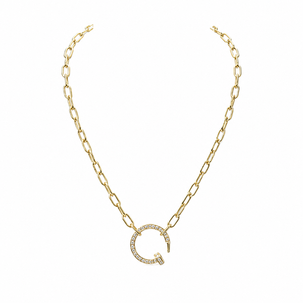 Collier Princesse en Or Jaune 18 Carats avec Diamants