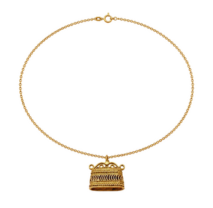 Collier Princesse en Or Jaune 18 Carats avec Pendentif