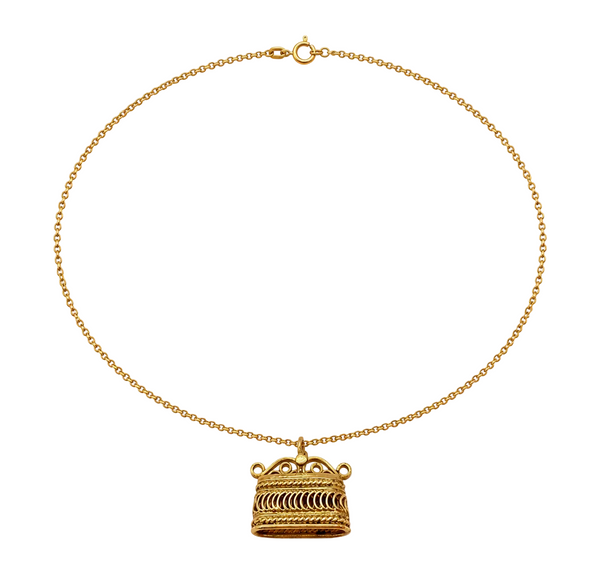 Collier Princesse en Or Jaune 18 Carats avec Pendentif