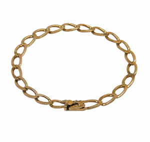 Bracelet Maillon Cheval en Or Jaune 18 Carats