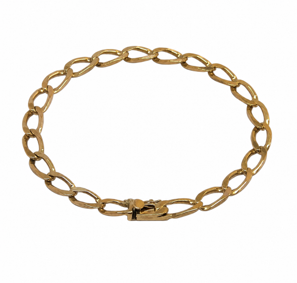 Bracelet Maillon Cheval en Or Jaune 18 Carats