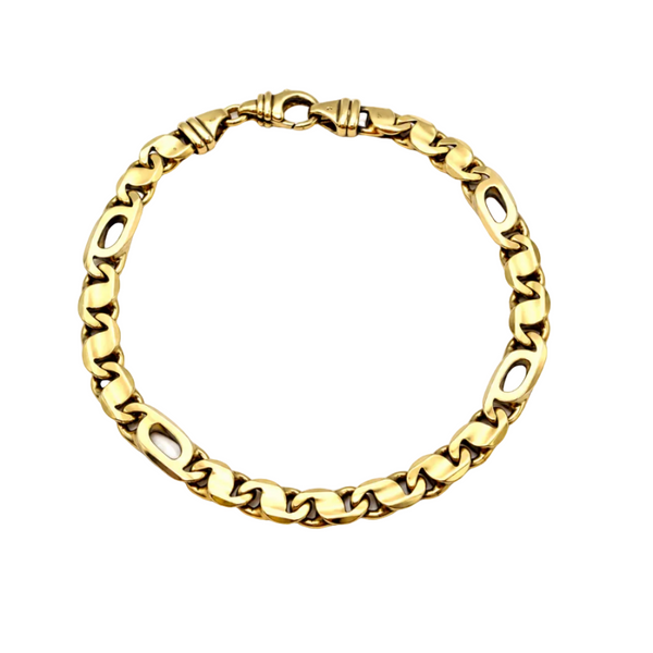 Bracelet Gourmette Or Jaune 18 Carats