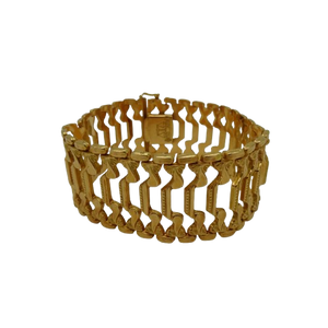 Bracelet Manchette Or Jaune 18K Lg20
