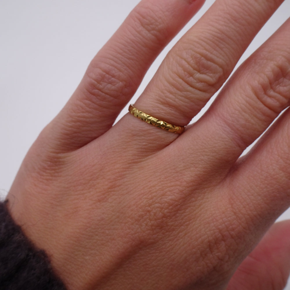 Bague Alliance Or Jaune 18K - Taille 51