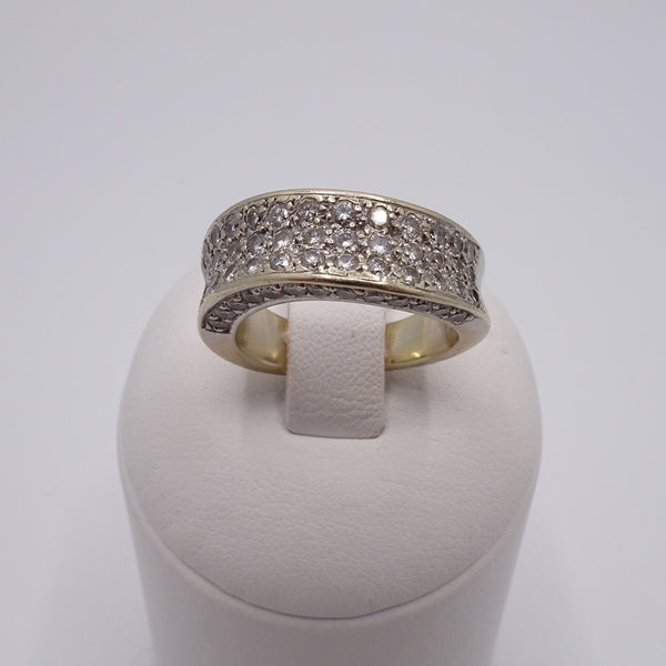 Bague en Or Blanc 18K - Taille 53 -  9.90 G