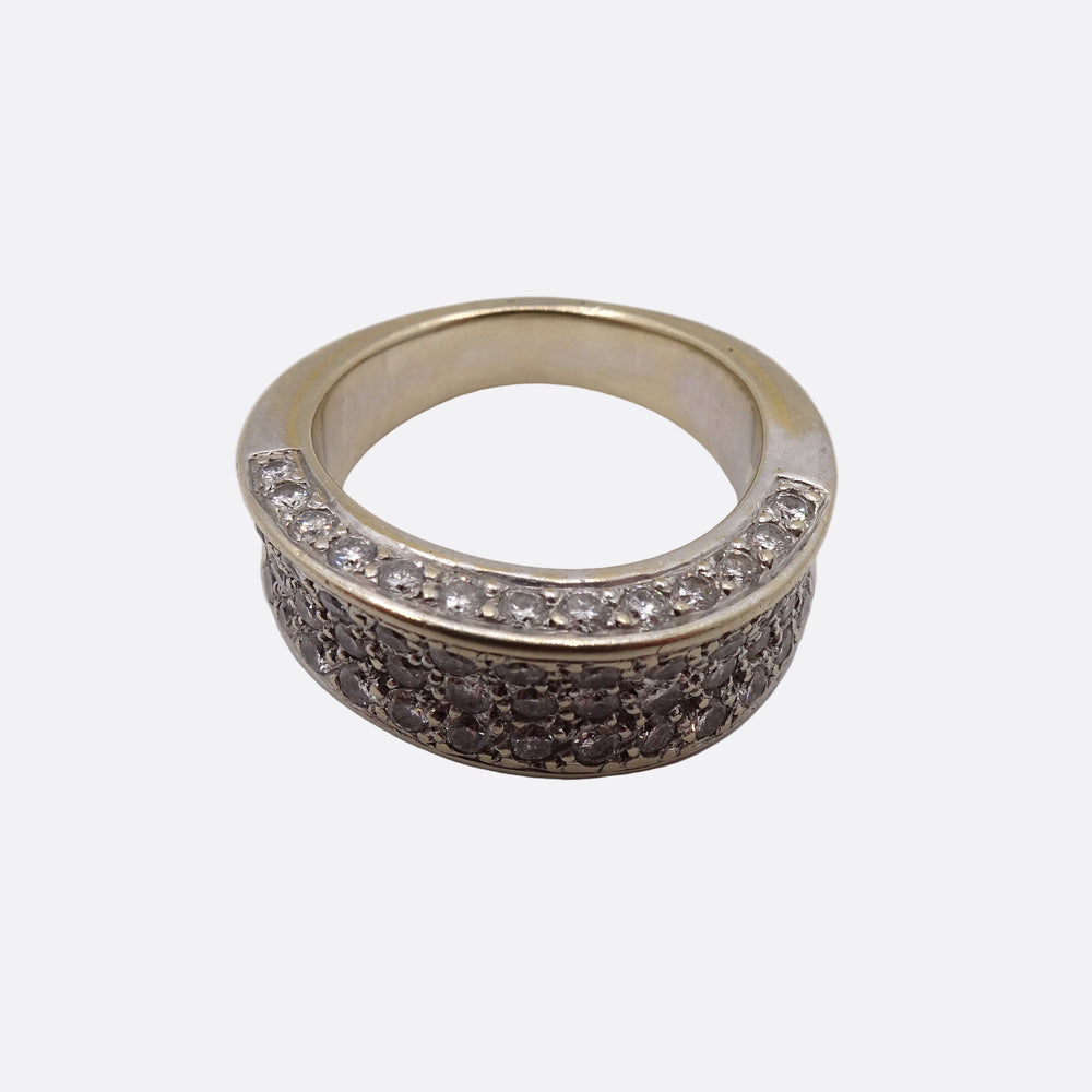 Bague en Or Blanc 18K - Taille 53 -  9.90 G