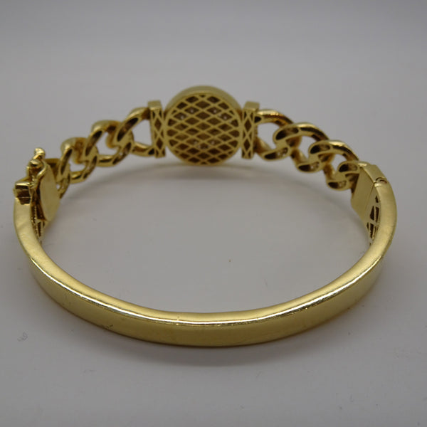 Bracelet Jonc or avec oxydes