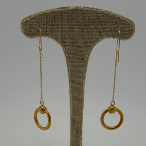 Boucle d'oreille pendante avec oxydes