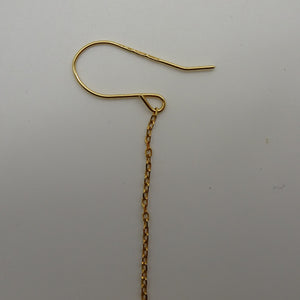 Boucle d'oreille pendante avec oxydes