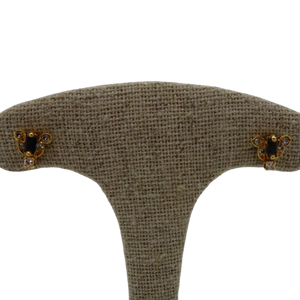 Boucle d'oreille papillon avec saphir