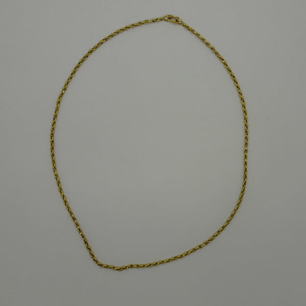 Collier or maille jaseron