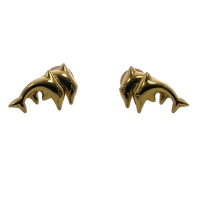 Boucles d'oreille dauphin or