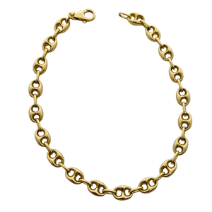 Bracelet Grain de Café en Or Jaune 18K