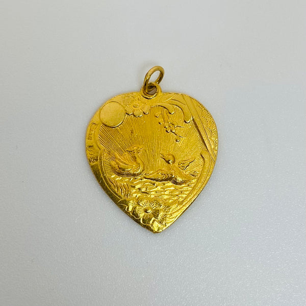 Pendentif Symbole Chinois or 22k