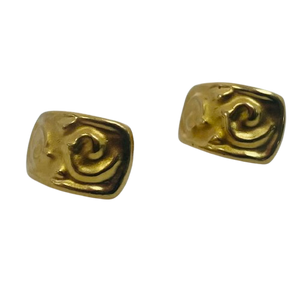 Boucles d'oreilles Clou Or 18K Poussettes 1.01 Grs