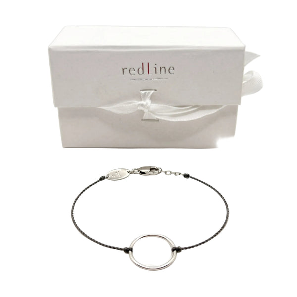 Bracelet Cordelette Fil en Or Blanc 18k