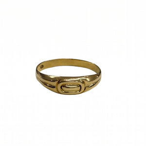 Chevalière en Or Jaune 18k - Taille 52
