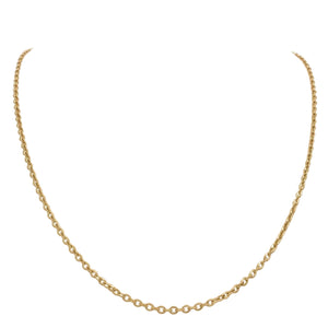 Collier Ras du Cou Forçat en Or Jaune 18k