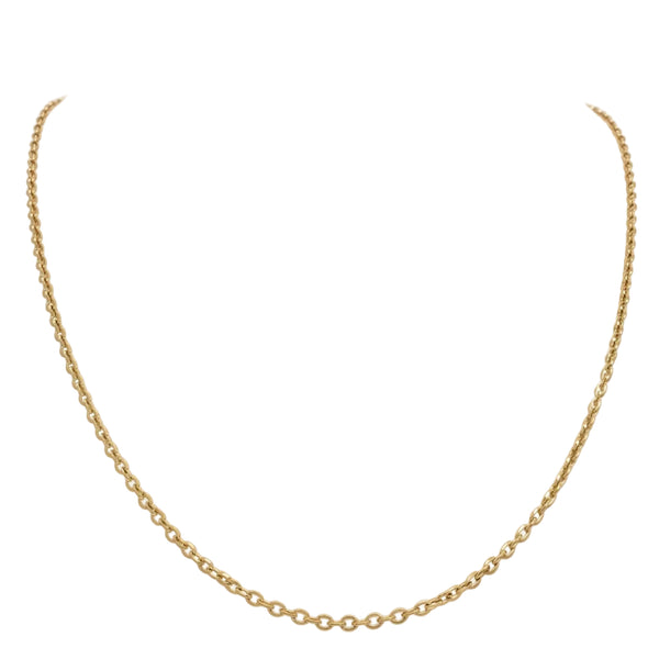 Collier Ras du Cou Forçat en Or Jaune 18k