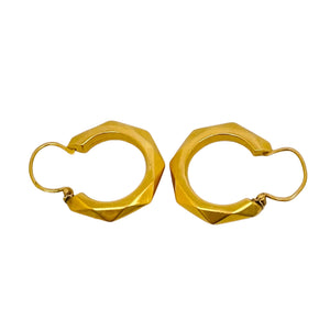 Créoles Demi Créoles en Or Jaune 18k