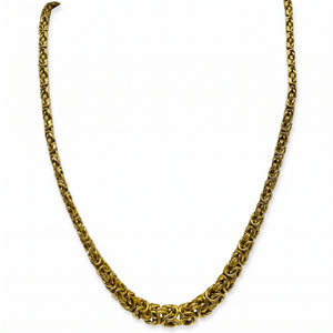 Collier Princesse Maille Royale en Or Jaune 18 Carats