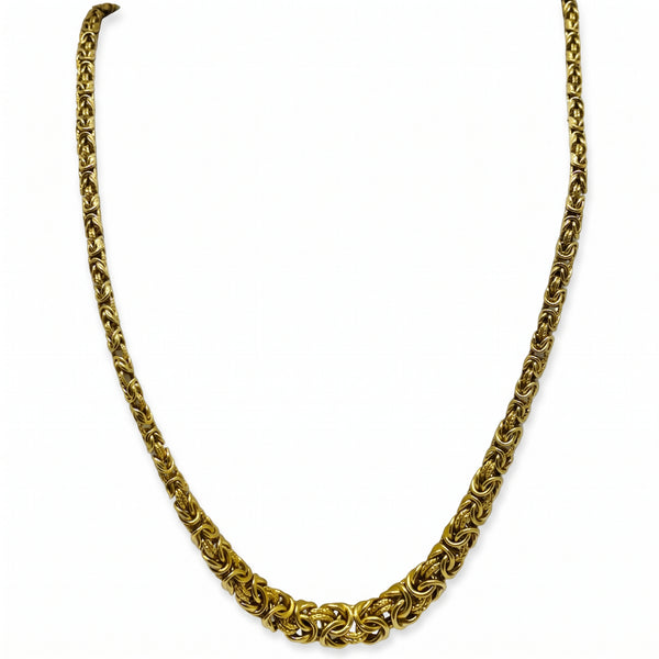 Collier Princesse Maille Royale en Or Jaune 18 Carats