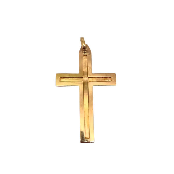 Pendentif Croix en Or Jaune 18k