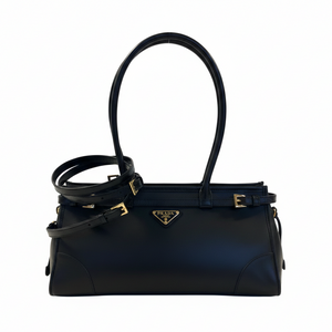 Sac à main Prada Bonnie en cuir noir - Très bon état