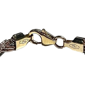 Bracelet Tressé en Or Jaune Blanc Rose 18k