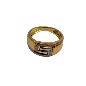 Bague Tank en 3 Ors 18k - Taille 52