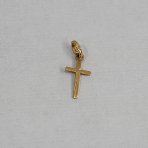 Pendentif Croix en Or Jaune 18 K
