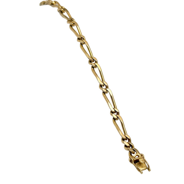 Bracelet Figaro en Or Jaune 18k