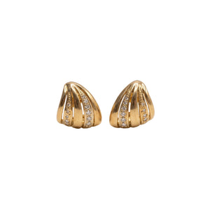 Boucles d'Oreilles Clou en Or Jaune 18K