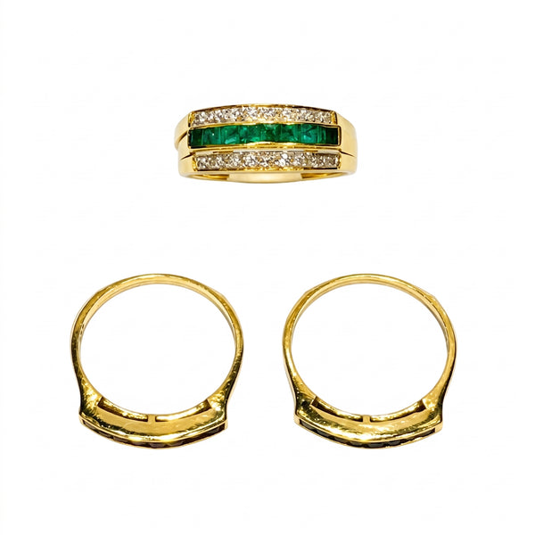 Bague Interchangeable en Or Jaune 18k Taille 53