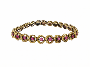 Bracelet Or avec Rubis