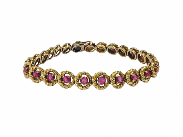 Bracelet Or avec Rubis