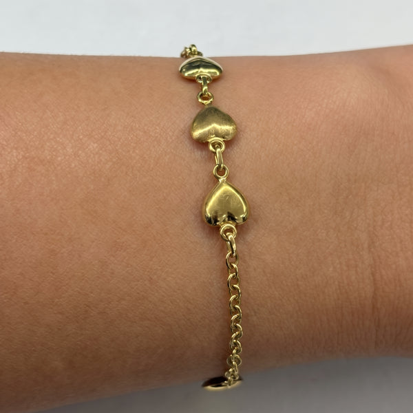 Bracelet Maillon Forçat en Or Jaune 18K