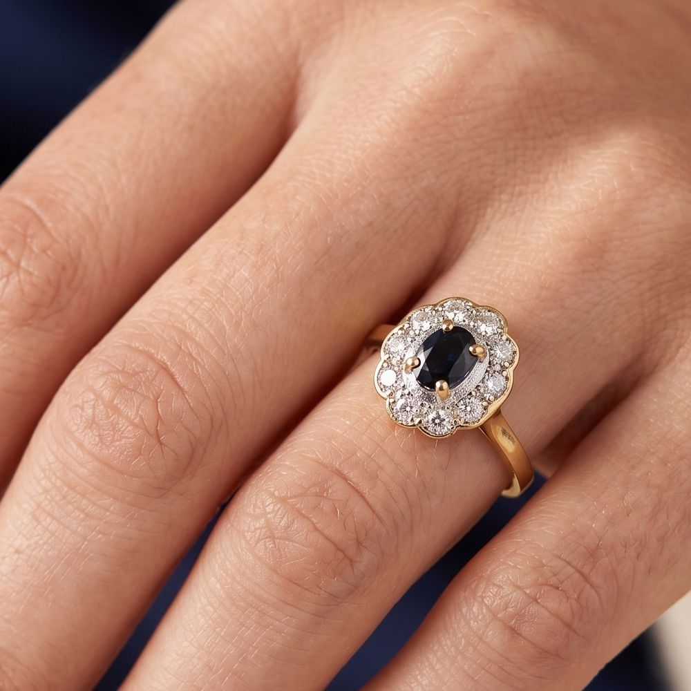 Bague Marguerite en Or 18 K - Taille 58 - 2.50 G